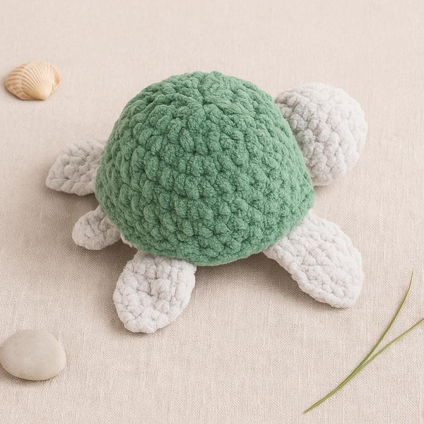 Turtle Amigurumi PDF : Two-Color Plush, Beginner-Friendly
