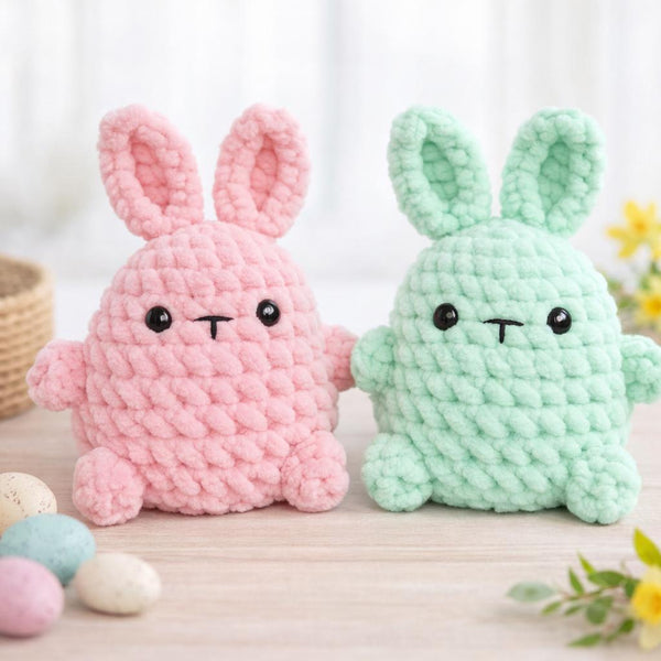 Crochet Plush Bunny PDF Pattern: Beginner Amigurumi, Easter Bunny Gift