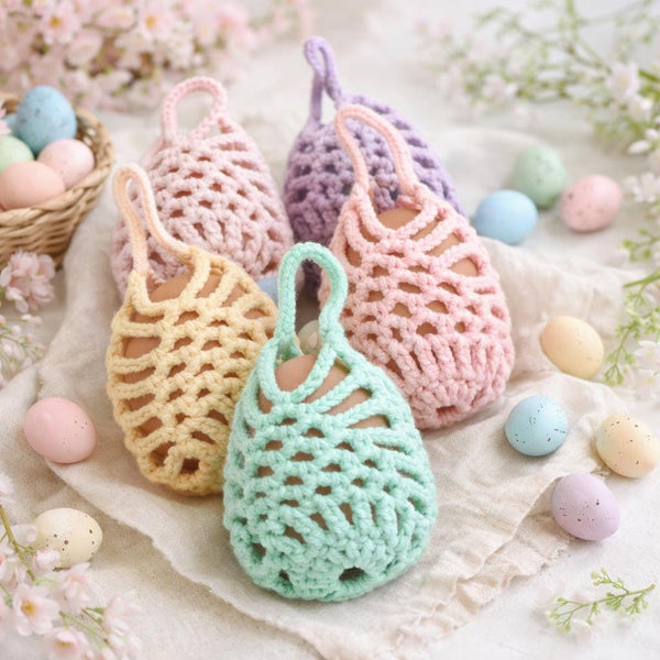 Crochet Easter Egg Cozy Pattern: Pineapple Stitch Egg Cover (PDF Download)