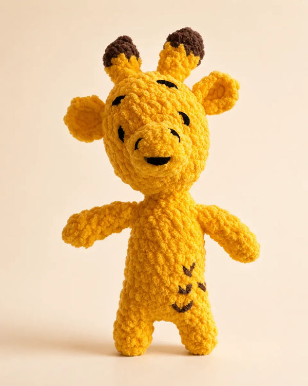 Amigurumi Animal Crochet Pattern Set of 5: Cat, Bunny, Lion, Elephant & Giraffe PDF Bundle