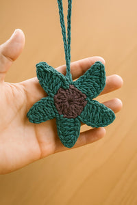 Crochet Star Pattern: Raffia Ornament, Keychain, Bag Charm (PDF Download)