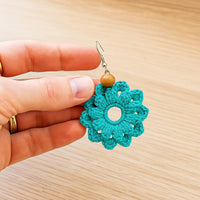Crochet Flower Earrings – PDF Pattern/ Instand download/ easy-quick