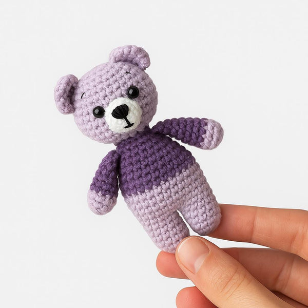 Crochet Bear Keychain Pattern: No-Sew Amigurumi PDF (Beginner Friendly)
