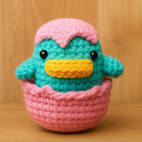 Amigurumi Duckling Crochet Pattern: PDF Tutorial with Eggshell