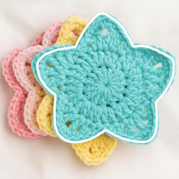 Star Crochet Coaster PDF Pattern: Beginner-Friendly Digital Download