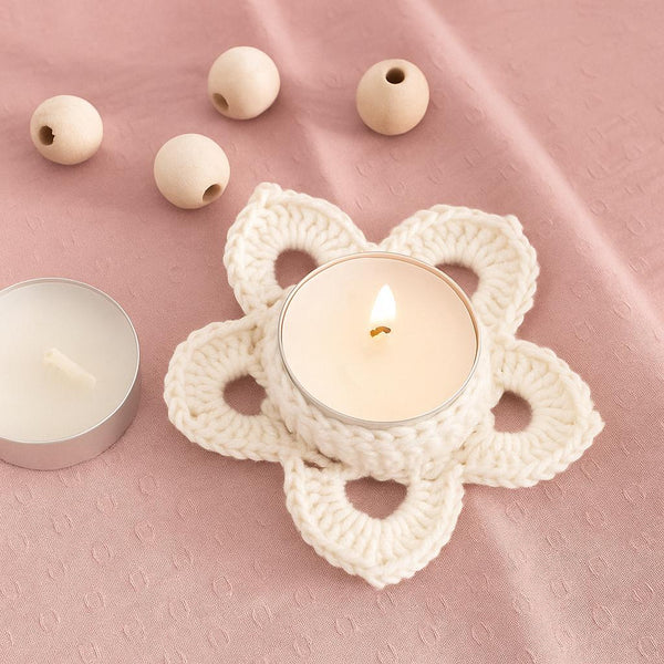 Crochet Candle Holder – PDF Pattern (Digital Download)