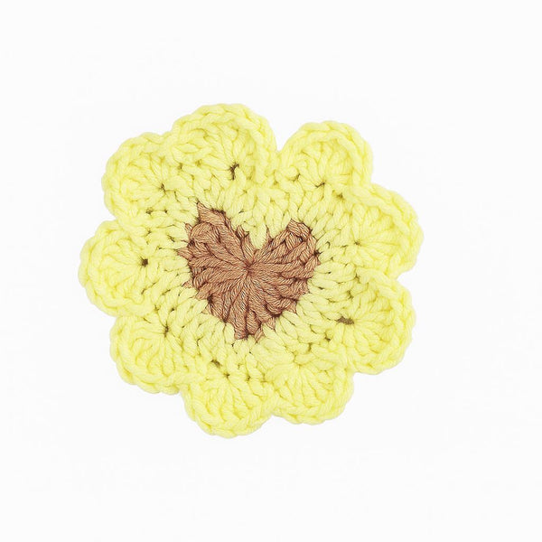 Heart Coaster Crochet Pattern: Easy Petal Edging (PDF Digital Download)