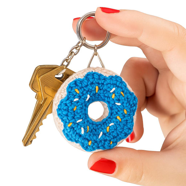 Crochet Donut Keychain PDF Pattern: Amigurumi Guide