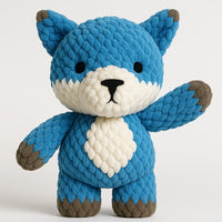 Amigurumi Fox Crochet Pattern: Velvet Plush Toy Tutorial (PDF)
