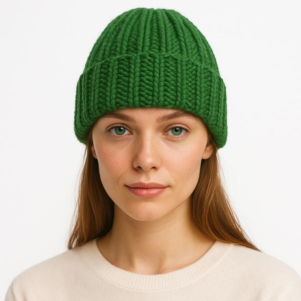 Beanie Crochet Pattern: Stretchy Hat with Foldable Brim (PDF Pattern)