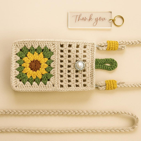 Crochet Flower Bag Pattern: Vintage-Style Purse PDF Tutorial (Beginner Friendly)