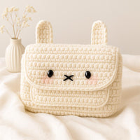 Crochet Animal Pouch Pattern: Bear, Cat, Bunny (PDF Tutorial)