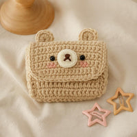 Crochet Animal Pouch Pattern: Bear, Cat, Bunny (PDF Tutorial)