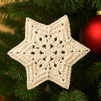Crochet Six-Point Star Ornament PDF Pattern : Fast & Easy, Beginner