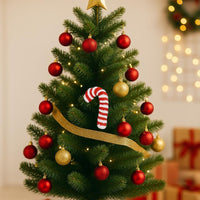 Christmas Crochet Candy Cane Ornament PDF Pattern : No Abbreviations, Beginner Friendly