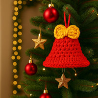 Christmas Bell Ornament Crochet PDF Pattern: Fast, Easy, Beginner
