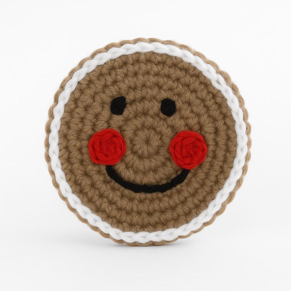 Christmas Coasters Crochet PDF :  Peppermint, Snowman, Gingerbread, Wreath, Ornament, Belt