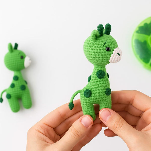 Amigurumi Giraffe Keychain/ PDF Crochet Pattern (No-Sew, Beginner Friendly)/ Instant PDF /  • Easy& Quick