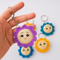 Amigurumi Sun Keychain – No-Sew PDF Crochet Pattern (Beginner Friendly)