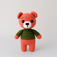 Crochet Bear Keychain Pattern: No-Sew Amigurumi PDF (Beginner Friendly)