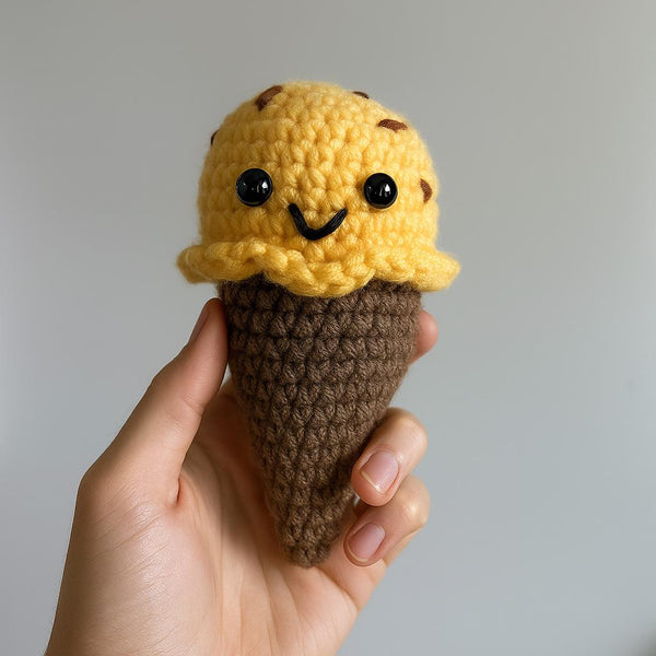Ice Cream Cone Amigurumi Crochet Pattern – PDF Tutorial
