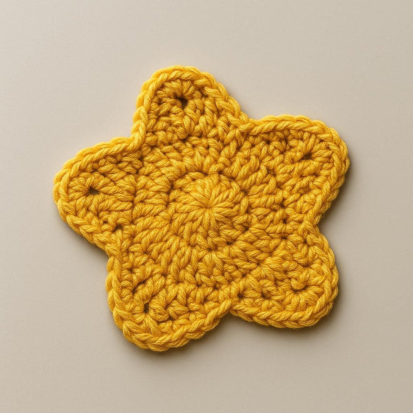 Star Crochet Coaster PDF Pattern: Beginner-Friendly Digital Download