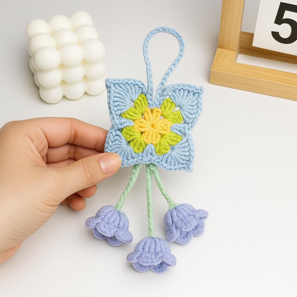 Bell Flower Bunch – Crochet PDF Pattern/ Flower Bouquet/ Instant Download