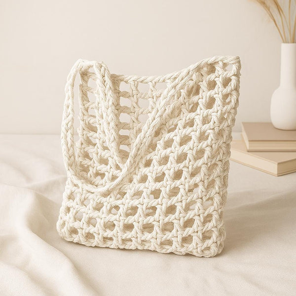 Crochet Tote Bag PDF Pattern: Market Beach Bag