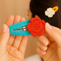 Crochet Flower Hair Clip – PDF Pattern (Digital Download)