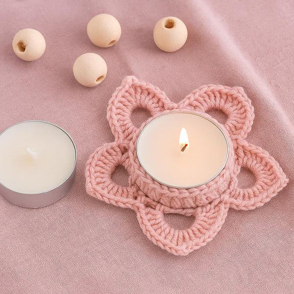 Crochet Candle Holder – PDF Pattern (Digital Download)