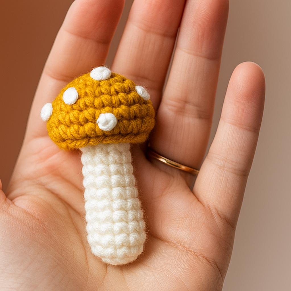 Tiny Mushroom Amigurumi – Crochet PDF Pattern (Digital Download)