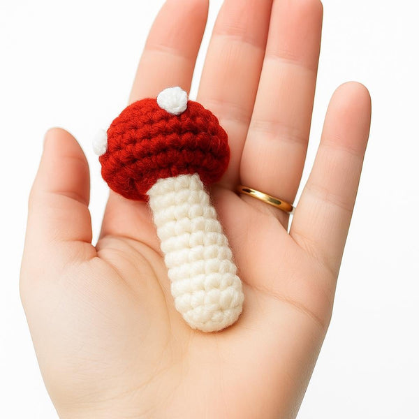 Tiny Mushroom Amigurumi – Crochet PDF Pattern (Digital Download)