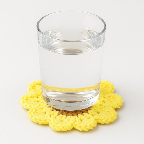 Heart Coaster Crochet Pattern: Easy Petal Edging (PDF Digital Download)