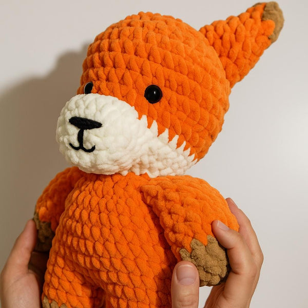 Amigurumi Fox Crochet Pattern: Velvet Plush Toy Tutorial (PDF)