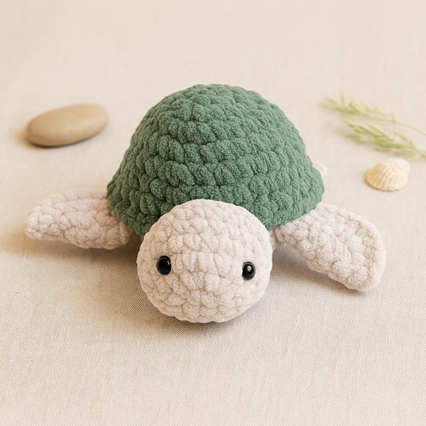 Turtle Amigurumi PDF : Two-Color Plush, Beginner-Friendly
