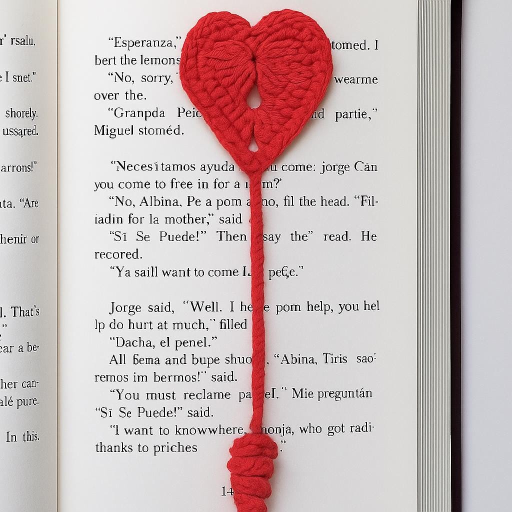 Amigurumi Heart Bookmark – Crochet PDF Pattern (Handmade & Beginner Friendly)