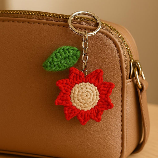 Crochet Sunflower Keychain Pattern: Beginner-Friendly PDF Tutorial