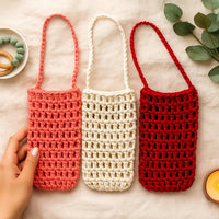 Crochet Mesh Phone Bag Pattern – Beginner PDF Tutorial