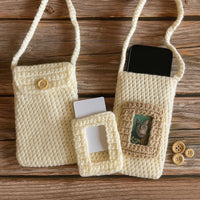 Crochet Phone Pouch PDF Pattern: Crossbody Bag with Card Holder