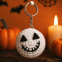 Halloween Amigurumi Pumpkin Keychain PDF : Photo Tutorial, Beginner-Friendly, Quick Mini Project