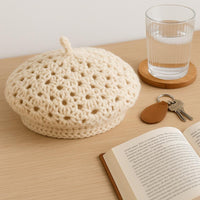 Crochet Gourmet Beret PDF Pattern: Bulky Yarn French Style Painter Hat