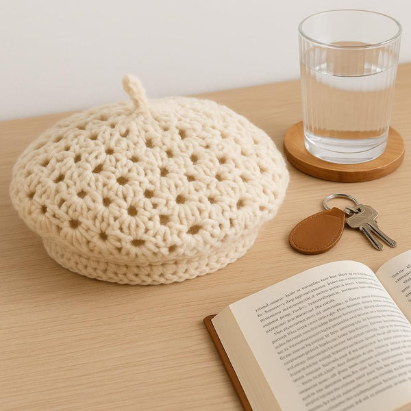 Crochet Gourmet Beret PDF Pattern: Bulky Yarn French Style Painter Hat