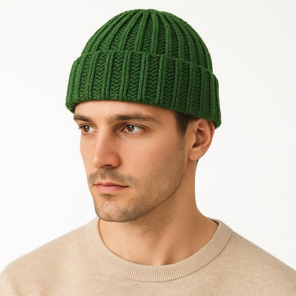 Beanie Crochet Pattern: Stretchy Hat with Foldable Brim (PDF Pattern)