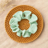 Ruffled Hair Tie Crochet Pattern PDF – Over Elastic Scrunchie, Quick Beginner Make