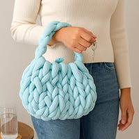 Chunky Knit Bag Pattern: Beginner-Friendly Hand Knitting Tutorial (PDF)