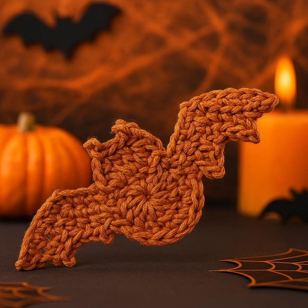 Crochet Bat Applique Pattern – Halloween Garland, Beginner Friendly (PDF Pattern)