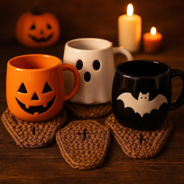 Halloween  Coaster / Garland Bunting Crochet Pattern PDF : Beginner Friendly, US Terms, Instant Download