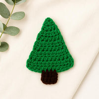 Flat Crochet Christmas Tree Pattern :Easy Beginner PDF, Ornament, Garland, Gift Tag, Holiday Decoration