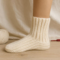 Socks Pattern PDF : Reversible, Cuff-to-Toe, Beginner Friendly, Bulky Yarn, Instant Download