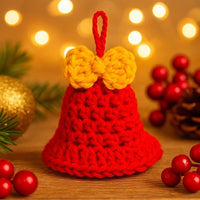 Christmas Bell Ornament Crochet PDF Pattern: Fast, Easy, Beginner